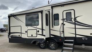 2021 Cardinal Luxury 345 Couples Fifth Wheel Outside Kitchen