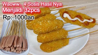 UNTUNG BESAR‼️ Cuma dari 4 SOSIS HASILNYA 32pcs || Ide Jualan Modal Kecil Untung Besar