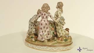 Vintage Dresden Revival Porcelain Centrepiece