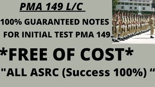 Free Notes Of Pma 149 Long Course| All Repeated Academic Questions| All ASRC Questions|100% Success