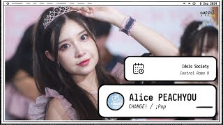 240908 Alice PEACH YOU - CHANGE! / ;Pop - Idols Society Central Rama 9 4k Fancam