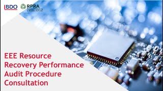 Webinar: EEE Resource Recovery Performance Audit Procedure