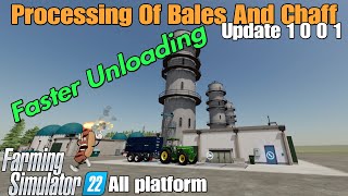 Processing Of Bales And Chaff / FS22 UPDATE Nov 23/24