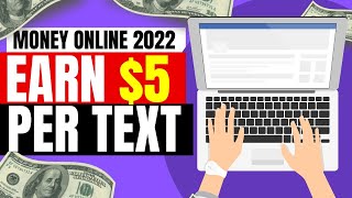 Get Paid Paypal Money Just To TEXT On Your Phone! ($5 Per Text!) | Make Money Online