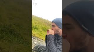 Snufkin theme harmonica played by the river in Hvammstangi, iceland