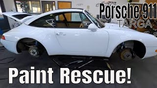 Paint Rescue! 1997 Porsche 911 Targa Glacier White!!