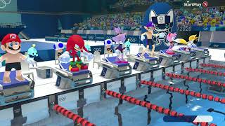 Mario & Sonic Olympic Games At The Tokyo 2020 Event Swimming All Character Super Move