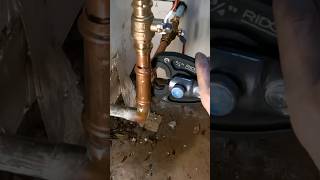 Installing a water pressure regulator and ball valves 💦 #plumbing #plumber #shorts