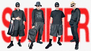 ALL BLACK summer outfit ideas (ft. Rick Owens, Yohji, Y-3, Issey Miyake) | avant garde fashion