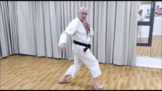 Principle of "Ichi Gan Ni Soku San Tan Shi Riki" in Traditional Karate