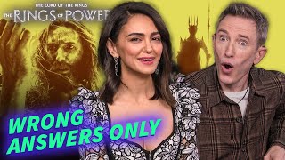 THE RINGS OF POWER Cast Reveals Who Is Sauron and The Stranger? | Wrong Answers Only