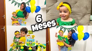 MESVERSARIO DE 6 MESES DA MINHA SOBRINHA * Tema Brasil + Fui chamada para ser a DINDA dela 😍