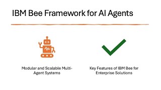 Part 3.3: AI Agent Frameworks and Architectures - IBM Bee Framework for AI Agents