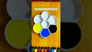 Ink + sky blue + light yellow + = what color does it create? #colormixing #artshorts #artvideos