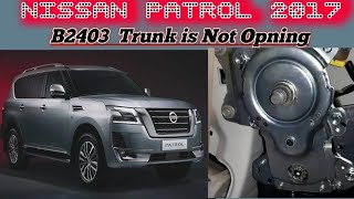 NISSAN PATROLL B2403 |Pulser Encoder | trunk is not opning 2017 |2018