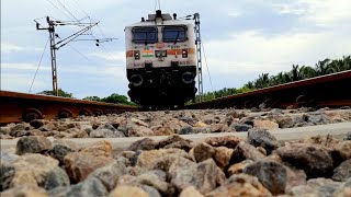 Under Train video | large train | longest train | train crossing | chennai - mumbai | Train videos