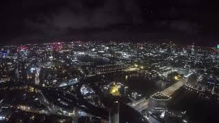 London timelapse from the Shard at night and sunrisre