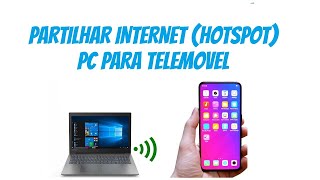 Partilhar Internet (hotspot) do computador para o telemovel no Windows 11