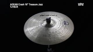 16" Crash Treasure Jazz Agean Cymbals