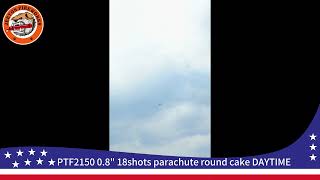 PTF2150 0 8inch 18shots parachute round cake (DAYTIME)