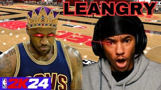 LeBron James RAGES and Quits MY TEAM in NBA 2K24 Rec Center! (He Couldn't Handle My Trash Talk)