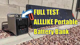 Full TEST - ALLLIKE SN1000 Portable Power Station, 1037Wh Lithium Ion NCA Pure Sine Wave