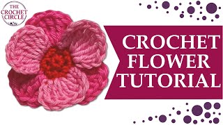 FREE Crochet Flower PATTERN with tutorial EACH petal done individually | FREE pattern with options