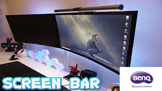 BenQ ScreenBar Plus e-Reading LED Task Lamp Unboxing And Review