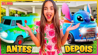 TRANSFORMAMOS O CARRO DA BELINHA NO CARRO DO STITCH