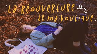 Studio vlog 📦✏️ la réouverture de la boutique : unboxing, tri & réorganisation de l'atelier ⭐