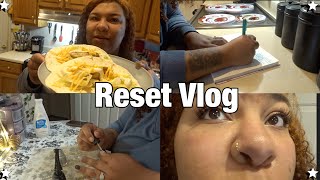 RESET VLOG:cleaning, writing on book, chicken wrap recipe, lashes refill, doing my nails,etc