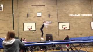 Gabby trampolining