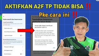 Atasi tidak dapat aktifkan A2F di fb ‼️ Authentikasi fb terbaru ‼️