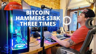 BITCOIN HAMMERS $38K THREE TIMES!