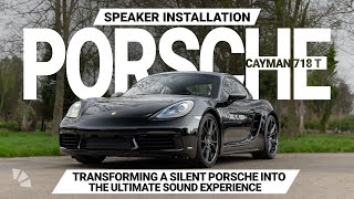 Upgrading Sound System In Porsche Cayman 718 T | Installation & Test By Cambridge Car Audio