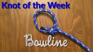 Bowline - Knot of the Week