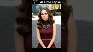 AI time-lapse inspired by the appearance of a Natalie Portman lookalike #shorts