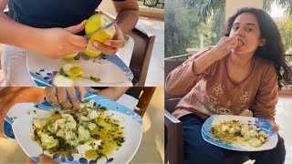 Dhoop me baith ke khatta khaya😇 || #vlog