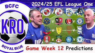 EFL League One Score Predictions - GAME WEEK 12 (2024/25) - What do YOU Think? #165