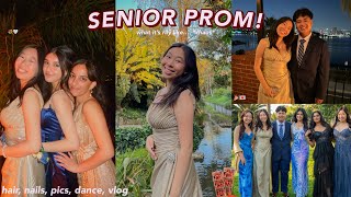 GRWM & VLOG: SENIOR PROM! what prom is actually like... (vlog) prom pics, prep, what it's rlly like