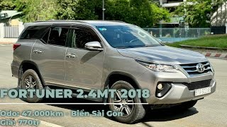 Fortuner 2.4MT 2018 Siêu Lướt  Nhập Indo | Một Chủ Sử Dụng | Xe Gia Đình Hiếm Có