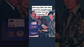 Moments Haru Shin Tae Yeon dapat Golden Visa dari Indonesia