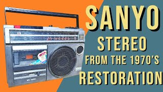 Sanyo Stereo from the 1970's | Restoration | MakerMan