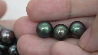 30pcs "Mid High Luster" Peacock 8-9mm - DROP TOP Quality Tahitian Pearl Auction LOT8 WP103