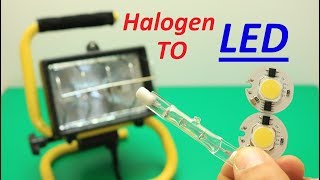 Replacing / Convert Halogen With LEDs Chip COB  / LED Floodlights