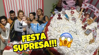 FIZEMOS UMA FESTA SUPRESA PRA MAINHA| SUA PRIMEIRA FESTA !!!