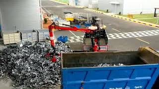 Palfinger truck mounted equipment for scrap handling