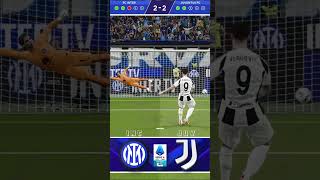 Inter vs Juventus, Calci di Rigore - Serie A 2024-25 #shorts #penaltyshootout