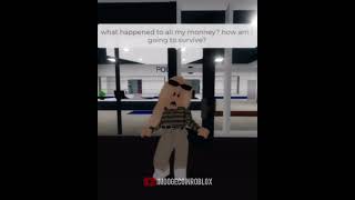 RUDE WOMAN BECOMES HOMELES😨😱 #robloxshorts #roblox #brookhavenfunny #robloxfunny #trending #viral