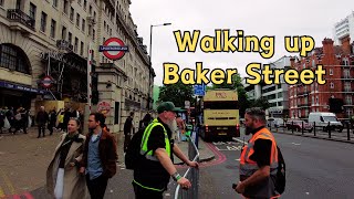 Walking up Baker Street, London